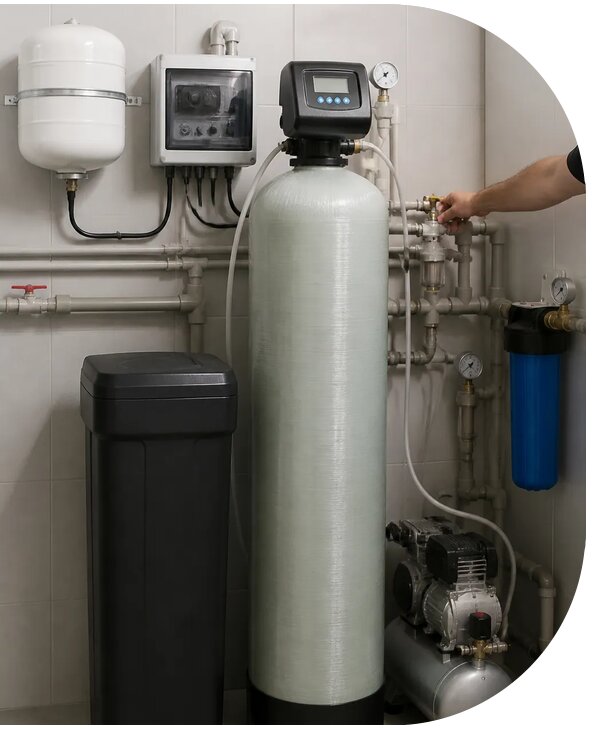 Монтаж системы аэрации воды для частного дома в Белебее